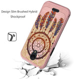 For AT&T Fusion Z, Motivate Cute Design Printed Pattern Fashion Brushed Texture Shockproof Dual Layer Hybrid Slim Rubber Protective  Phone Case Cover