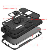 For Apple iPhone 13 Pro Max (6.7") Hybrid Built-in 360° Rotate Magnetic Ring Stand with Camera Protection Heavy Duty  Phone Case Cover