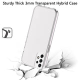 For Samsung Galaxy A53 5G Transparent Shock Absorption Thick TPU Rubber Gel Ultra Thick 3mm Hybrid Silicone Protective Slim  Phone Case Cover