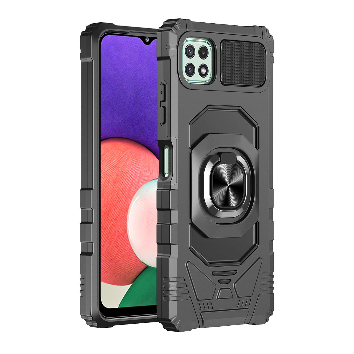 For Apple iPhone SE 3 (2022) SE/8/7 Hybrid Dual Layer Rotate Magnetic Ring Stand Holder Kickstand, Rugged Shockproof  Phone Case Cover