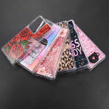 For Samsung Galaxy A22 5G Hybrid Bling Luxury Fashion Design Flowing Liquid Glitter Floating Quicksand Sparkle Glitter Soft TPU + PC  Phone Case Cover