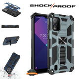 For Apple iPhone 13 (6.1") Built in Magnetic Kickstand, Military Hybrid Bumper Heavy Duty Dual Layers Rugged Protective  Phone Case Cover