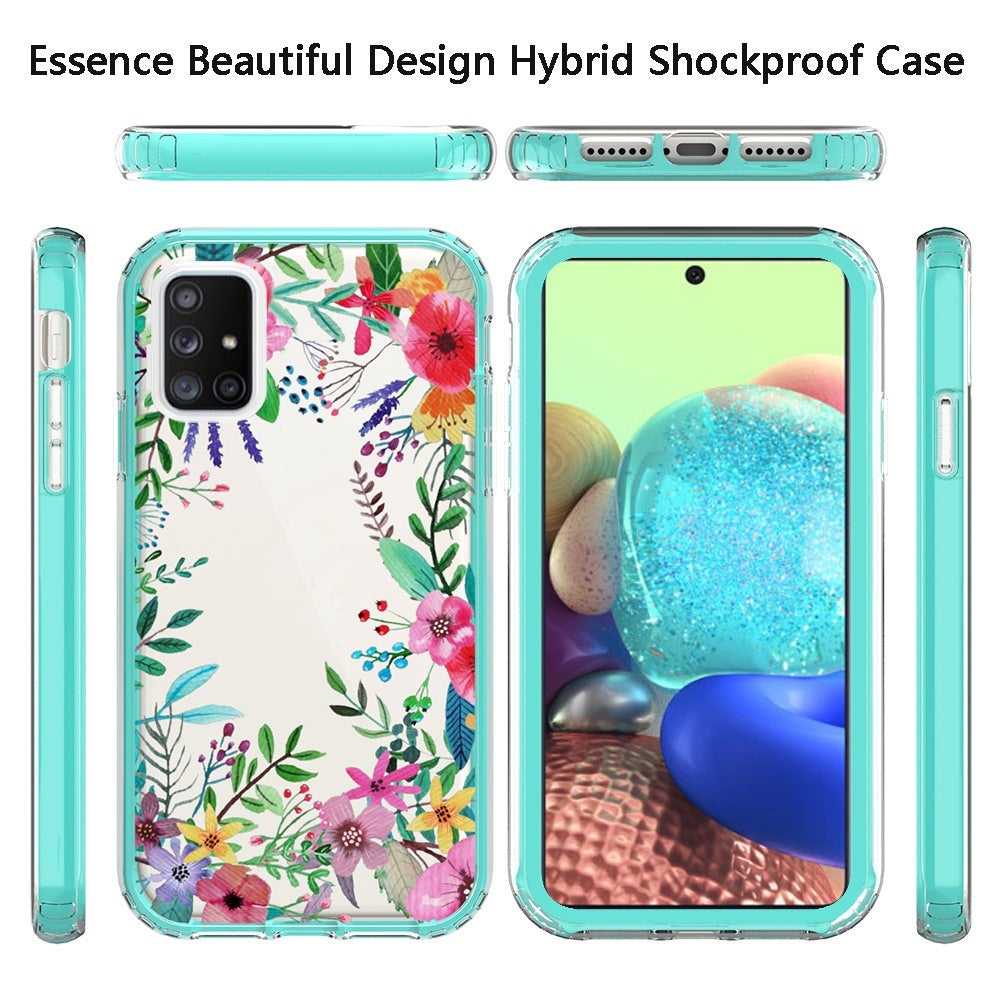 For Samsung Galaxy A73 5G Beautiful Design Hybrid Triple Layer Armor Hard PC Rubber TPU Shockproof Protective Frame  Phone Case Cover