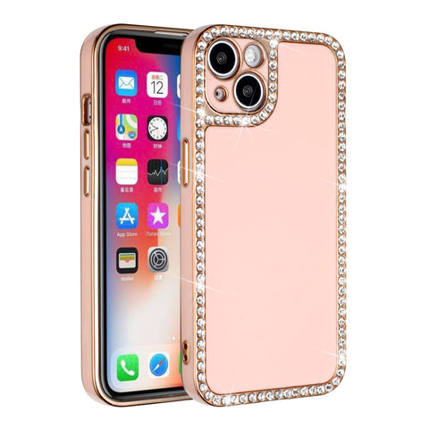 Wholesale Heavy Duty Floral Clover Diamond Ring Stand Grip Hybrid Case Cover  for Apple iPhone 8 / 7, iPhone SE (2020/2022) (White)