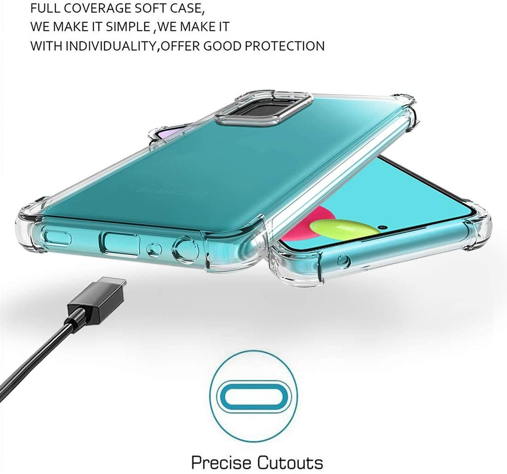 For Motorola Moto G Stylus 5G 2022 HD Hybrid TPU Corner Protective Rubber Shockproof Gummy Gel Bumper Transparent Clear Phone Case Cover