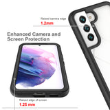 For Samsung Galaxy S22 /Plus Ultra Hybrid Clear Shockproof Dual Layer Protection Hard Rugged PC and Soft TPU Silicone Bumper Frame Back  Phone Case Cover