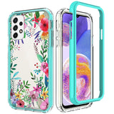 For Samsung Galaxy A23 5G Beautiful Design Hybrid Triple Layer Armor Hard PC Rubber Shockproof Frame  Phone Case Cover
