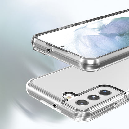 For Samsung Galaxy S23 Ultra Clear Full Transparency Thick Hybrid Hard PC Shell & Soft TPU Shock-Absorption Bumper Transparent Phone Case Cover