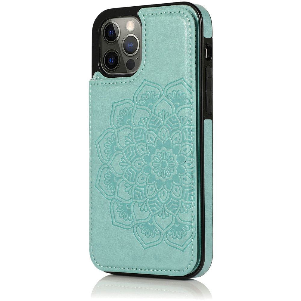 For Apple iPhone 14 /Plus Pro Max Wallet PU Leather [Two Magnetic Clasp] [Card Slots] Stand Back Storage Flip  Phone Case Cover