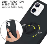 For Samsung Galaxy A33 5G Slim Silicone Soft Rubber Hybrid with Ultra-Thick Ring Magnetic Stand Holder Car Mount Supported Hard  Phone Case Cover