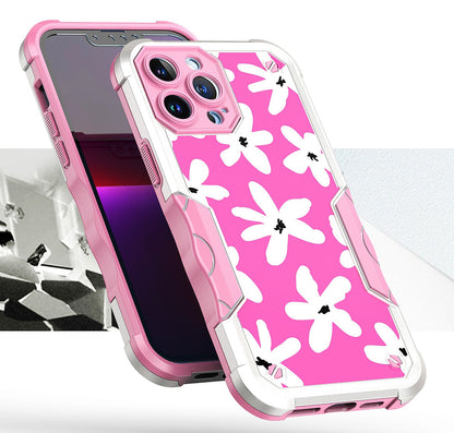 For Apple iPhone 14 Plus (6.7") Fashion Design Shockproof Hybrid Stylish Pattern Heavy Duty TPU Rubber Armor  Phone Case Cover