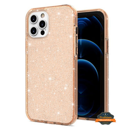 For Apple iPhone 14 /Plus Pro Max Glitter Sparkle Bling Shiny Thin Slim Hybrid Shockproof Rubber Silicone TPU  Phone Case Cover