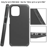 For Apple iPhone 13 / Pro Max Mini Ultra Slim Corner Protection Shock Absorption Hybrid Dual Layer PC + TPU Armor Defender  Phone Case Cover