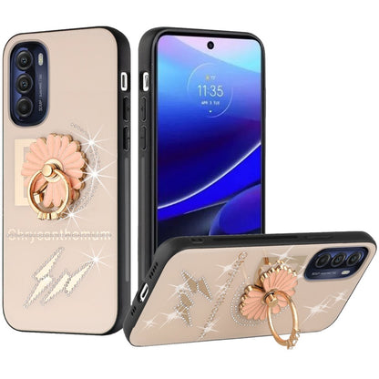 For Motorola Moto G Stylus 5G 2022 Diamond 3D Bling Sparkly Glitter Ornaments Engraving Hybrid Armor Fashion  Phone Case Cover