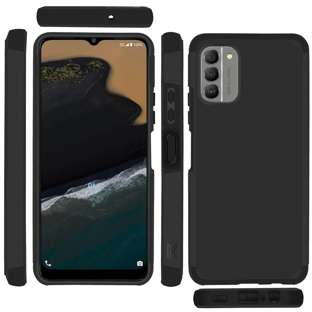 For Nokia G400 Ultra Slim Shock Absorption 2 in 1 Tuff Hybrid Dual Layer Hard PC + Soft TPU Rubber Frame Armor Defender  Phone Case Cover