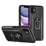 For Apple iPhone 8 Plus/7 Plus/6 6S Plus Military Grade Hybrid Heavy Duty 2 in 1 Hard PC and Silicone with Ring Stand Holder  Phone Case Cover