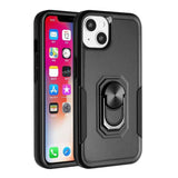 For Google Pixel 6A Hybrid Tough Strong Dual Layer Hard PC TPU with Flat Magnetic Ring Stand Heavy-Duty Armor Design  Phone Case Cover