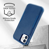 For Motorola Moto G Pure /G Power 2022 Hybrid Bumper Rugged Dual Layer Heavy-Duty Military-Grade 2in1 Rubber TPU + PC Blue Phone Case Cover