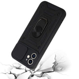 For Motorola Moto G Stylus 2021 (4G) Hybrid Cases with Slide Camera Lens Cover & Ring Holder Kickstand Rugged Dual Layer Hard  Phone Case Cover