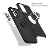 For Motorola Edge+ 2022 /Edge Plus Hybrid 360 Degree Rotatable Metal Invisible Ring Stand Holder Shockproof Slim  Phone Case Cover