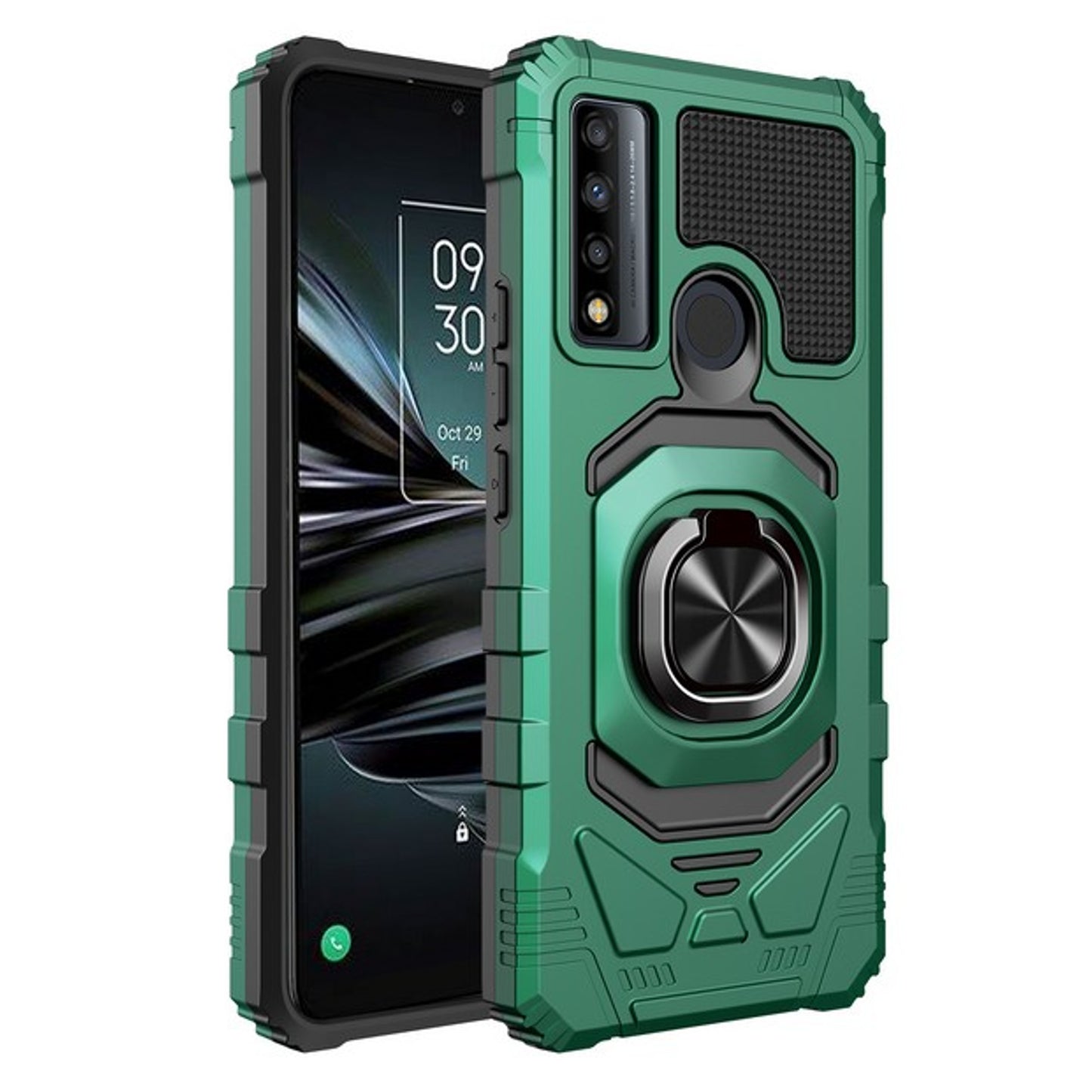 For Wiko Voix Premium Hybrid Magnetic Car Mount Ring Kickstand Stand Holder Armor Protective [Military Grade]  Phone Case Cover
