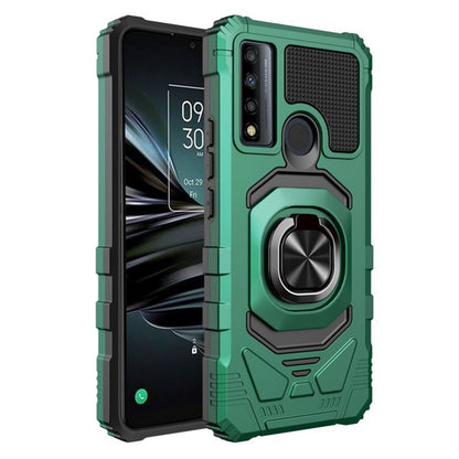 For Wiko Voix Premium Hybrid Magnetic Car Mount Ring Kickstand Stand Holder Armor Protective [Military Grade]  Phone Case Cover