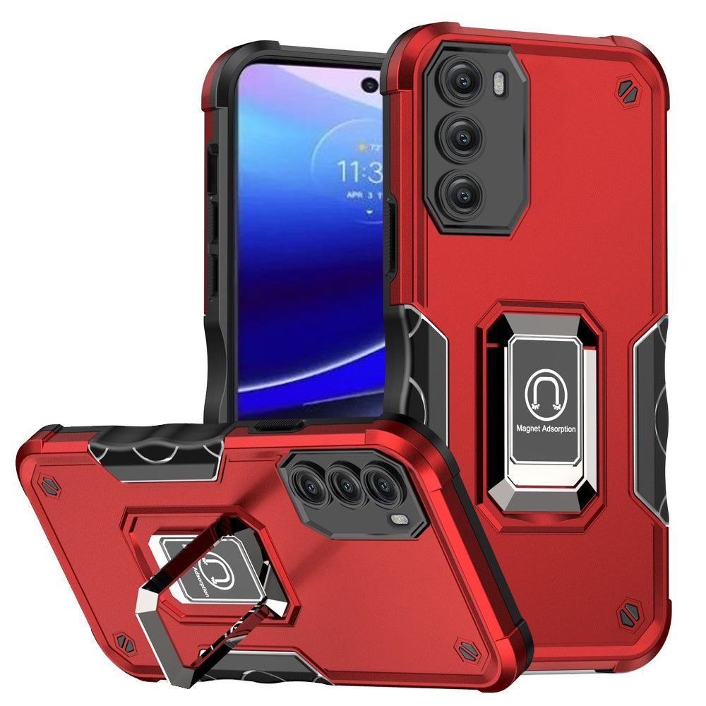 For Motorola Moto G Stylus 5G 2022 Hybrid Magnetic Ring Holder Stand Kickstand Heavy Duty Rugged TPU Silicone Shockproof  Phone Case Cover