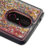 For Coolpad Revvl Plus (C3701A) Quicksand Liquid Glitter Bling Hybrid Flowing Sparkle Fashion Protector Skin Pink Phone Case Cover