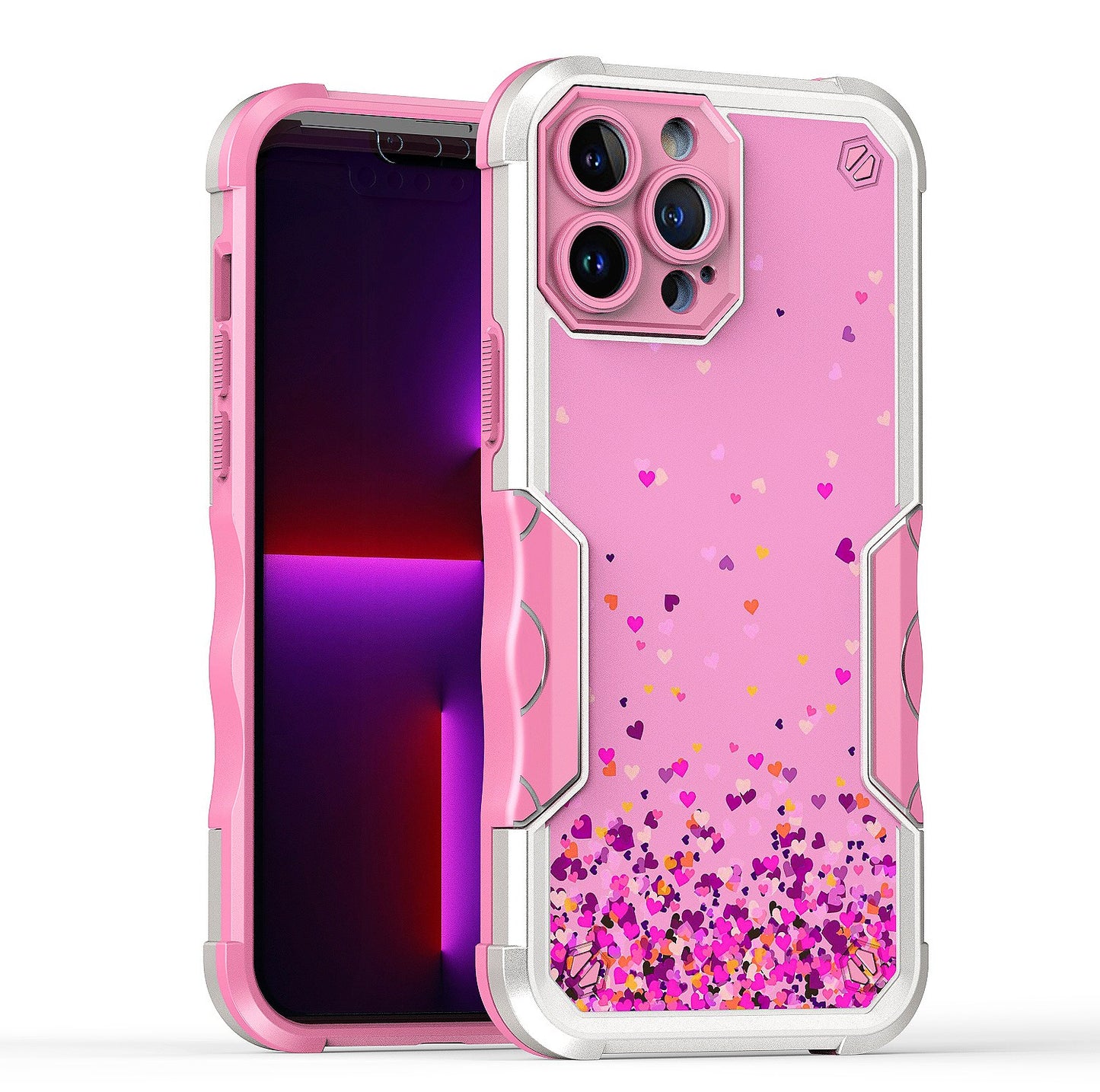 For Apple iPhone 13 Pro Max (6.7") Fashion Design Tough Shockproof Hybrid Stylish Pattern Heavy Duty TPU  Phone Case Cover