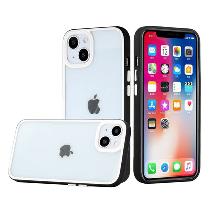 For Samsung Galaxy A33 5G Hybrid Transparent Colored Frame Bumper Hard Back Shockproof Slim TPU Silicone Protective  Phone Case Cover