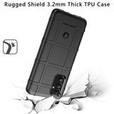 For Samsung Galaxy S22 Ultra Rugged Shield Hybrid TPU Thick Solid Rough Armor Tactical Matte Grip Gel Silicone Texture Black Phone Case Cover