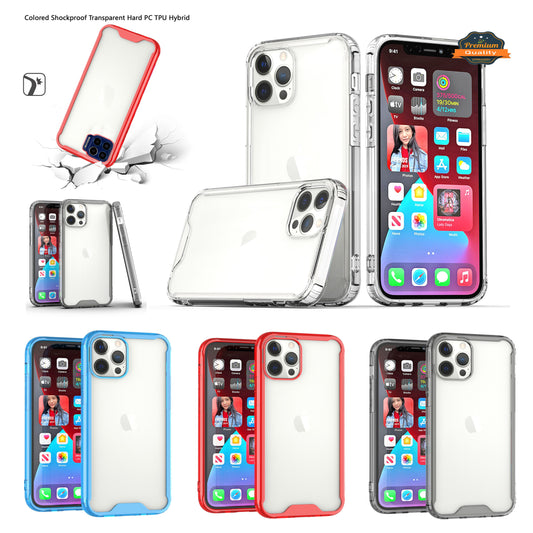 For Motorola Moto G Pure Colored Shockproof Transparent Hard PC + Rubber TPU Hybrid Bumper Shell Thin Slim Protective  Phone Case Cover