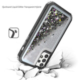 For Apple iPhone 13 Pro Max (6.7") Luxury Floating Glitter Case Sparkle Bling Quicksand Clear Heavy Duty Bumper Dual Layer PC Frame TPU Back  Phone Case Cover