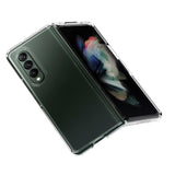 For Samsung Galaxy Z Fold 3 5G Colored Transparent Shockproof Hard PC + Rubber TPU Hybrid Bumper Shell Thin Slim Protective  Phone Case Cover