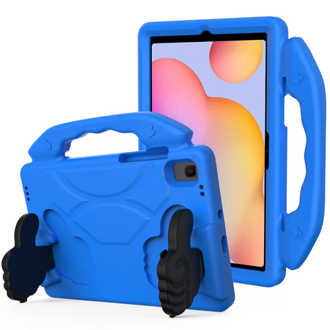 Case for Amazon Kindle Fire HD 7 Hybrid Shockproof Thumbs Up Kickstand Anti-slip Rubber TPU Rugged Kid-Friendly Bumper Tablet Blue Tablet Cover