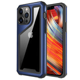 For Apple iPhone 11 (6.1") Clear Hybrid Aluminum Alloy Protective Shockproof Hard Back Dual Layer Thick Bumper Frame  Phone Case Cover