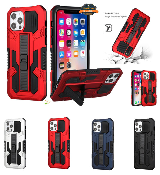 For Samsung Galaxy S22 Hybrid Tough Rugged [Shockproof] Dual Layer Protective with Kickstand Military Grade Hard PC + TPU  Phone Case Cover