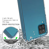 For Apple iPhone 13 (6.1") Hybrid Slim Crystal Clear Transparent Shock-Absorption Bumper TPU + Hard PC Back Frame Black Phone Case Cover