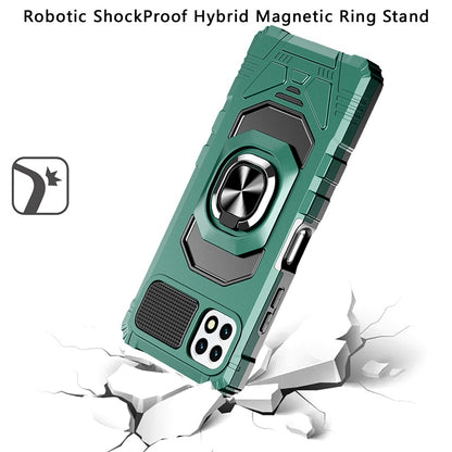 For Wiko Voix Hybrid Dual Layer with 360° Rotate Magnetic Ring Stand Holder Kickstand, 2in1 TPU Rugged PC Shockproof  Phone Case Cover