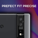 For Google Pixel 6 Pro Camera Lens Protector Back Tempered Glass Camera [9H Clear Glass] [Case Friendly][Anti-Scratch] Full Coverage Black Screen Protector