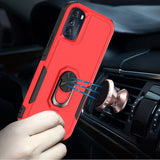For Apple iPhone 14 /Plus Pro Max Ring Holder Stand, Support Magnetic Car Mount, Hard PC Back TPU Hybrid Shockproof  Phone Case Cover