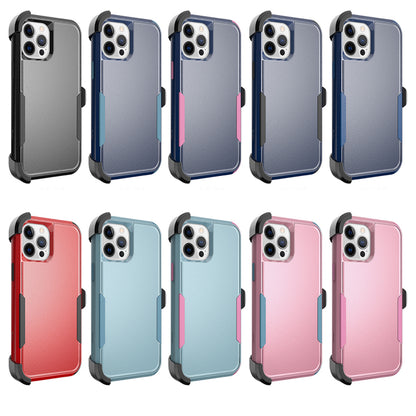 For Apple iPhone 14 /Plus Pro Max Heavy Duty Holster Kickstand Belt Clip Combo Hard Rugged Hybrid  Phone Case Cover