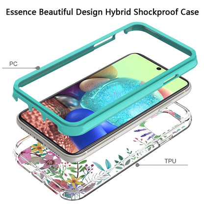 For Samsung Galaxy A73 5G Beautiful Design Hybrid Triple Layer Armor Hard PC Rubber TPU Shockproof Protective Frame  Phone Case Cover
