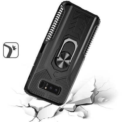 For Apple iPhone 8 Plus/7 Plus/6 6S Plus Military Grade Hybrid Heavy Duty 2 in 1 Hard PC and Silicone with Ring Stand Holder  Phone Case Cover