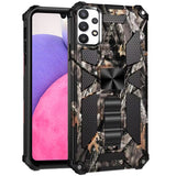 For Samsung Galaxy A33 5G Heavy Duty Hybrid Camouflage [Military Grade] Rugged Protective Fit Magnetic Car Mount Stand  Phone Case Cover