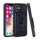 For Apple iPhone SE 2022 3rd/SE 2020/8/7 Hybrid Cases with Camera Lens Cover and Ring Holder Kickstand Rugged Dual Layer  Phone Case Cover