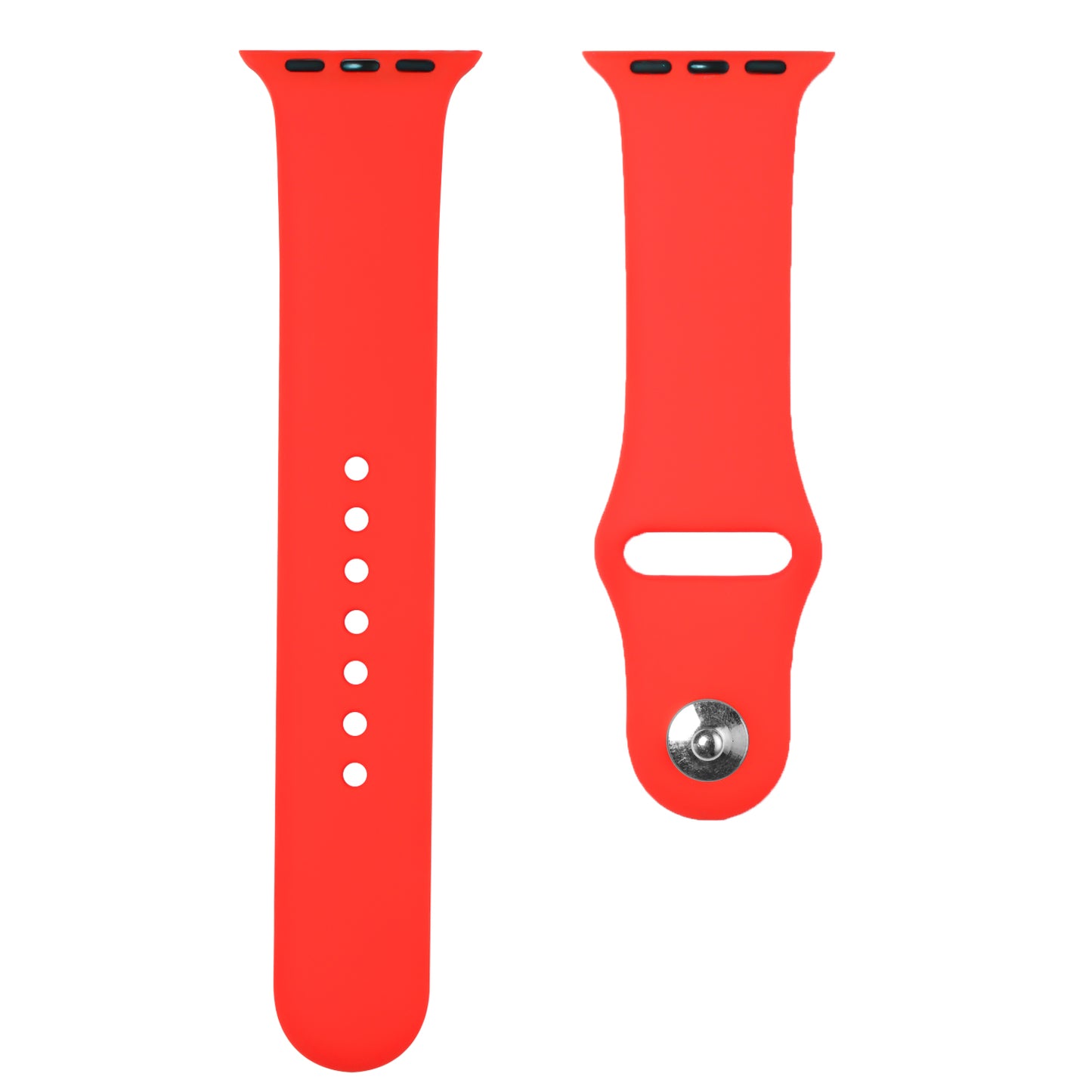 For Apple Watch Size 42/44/45mm Sport Bands Silicone Rubber TPU Replacement Band Strap for iWatch Series 7/SE/6/5/4/3/2/9  Phone Case Cover