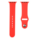 For Apple Watch Size 42/44/45mm Sport Bands Silicone Rubber TPU Replacement Band Strap for iWatch Series 7/SE/6/5/4/3/2/9  Phone Case Cover