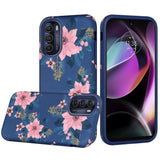 For Motorola Moto G 5G 2022 Bliss Floral Stylish Design Hybrid Rubber TPU Hard Shockproof Armor Slim  Phone Case Cover