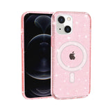 For Apple iPhone 13 /Pro Max MagSafe Compatible Glitter Shiny Sparkle Bling TPU Rubber Hard PC Back Hybrid Armor Frame  Phone Case Cover